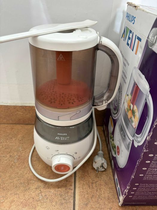 Aparat Philips AVENT 4in1 gatit aburi pentru bebelusi