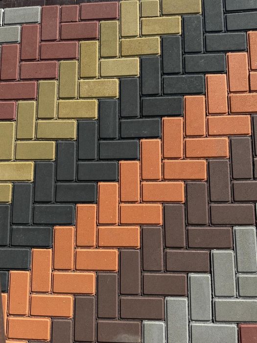 Брусчатка Кирпичик 6 см вибропресс