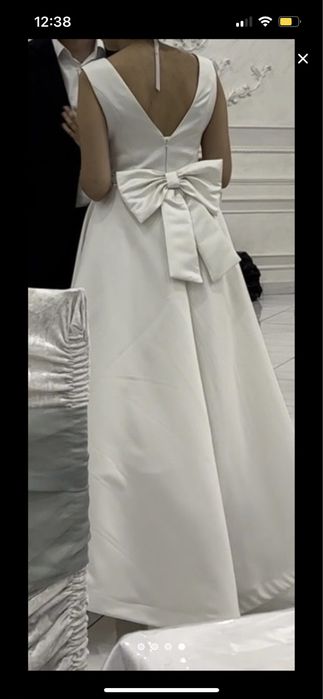 Платье белое, сшито на заказ