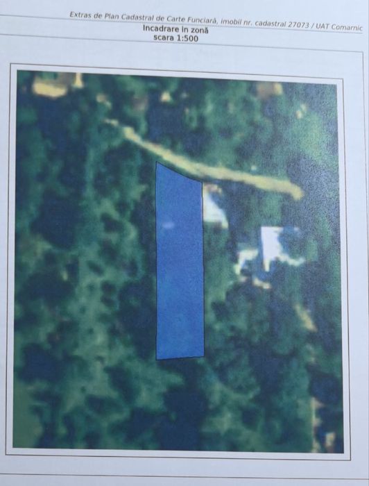 Teren intravilan de vânzare – Comarnic, strada Podul Lung -Prahova