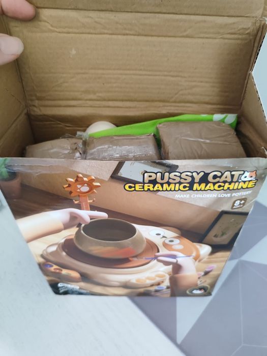 Детский гончарный круг(набор) — Pussy Cat Ceramic Machine