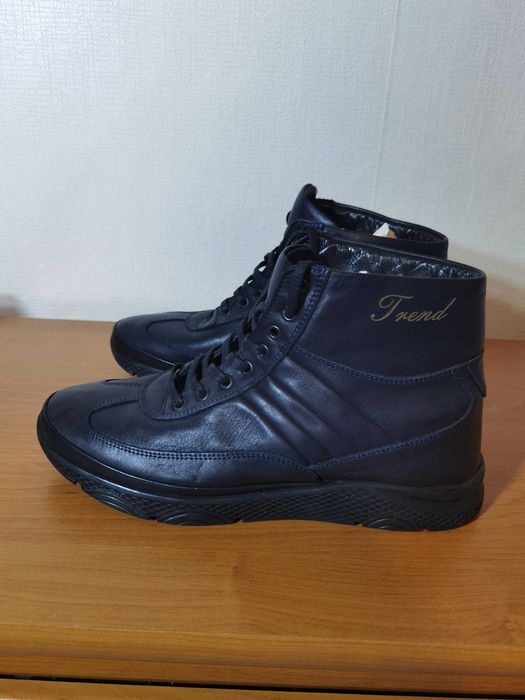 Мъжки боти от естествена кожа - размер 41