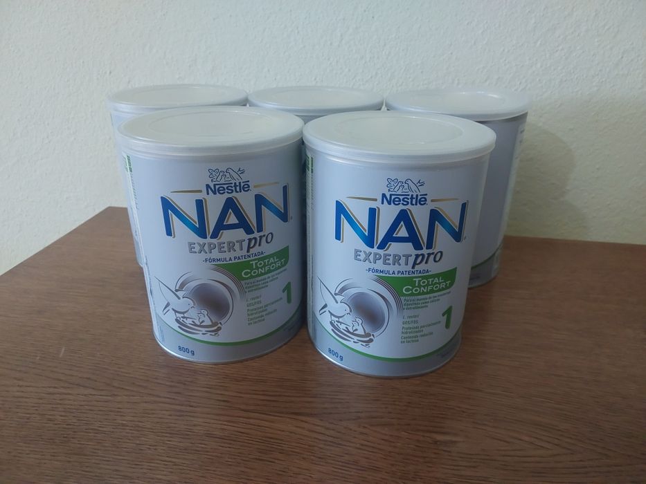 Vând 5 cutii de lapte praf Nan Total Confort 1