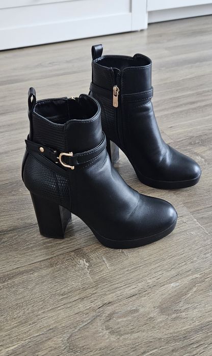 Botine cu toc gros Anna Field, mărimea 34