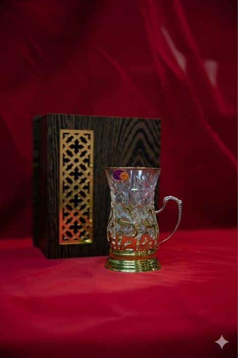 Подстаканник бронзовый