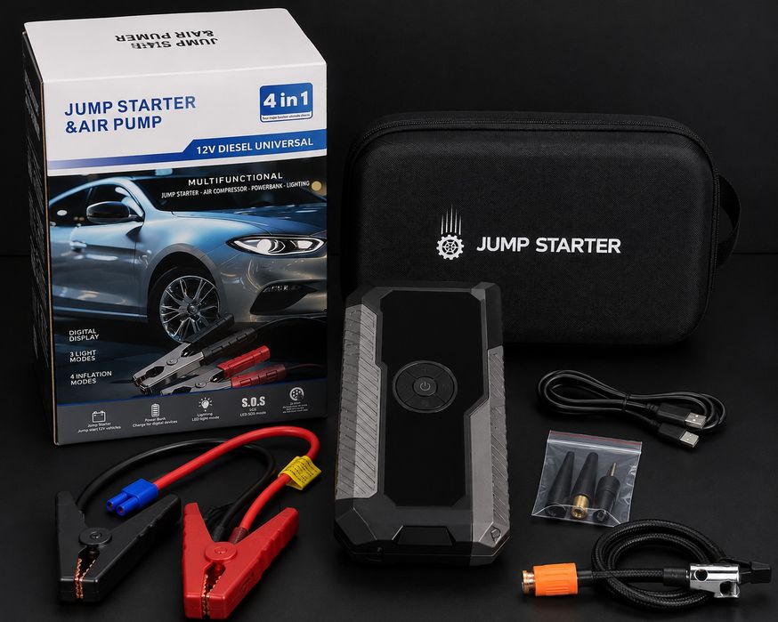 PowerBank, Jump Starter, Повербанк, Бустер, Пусковое устройство, Pov