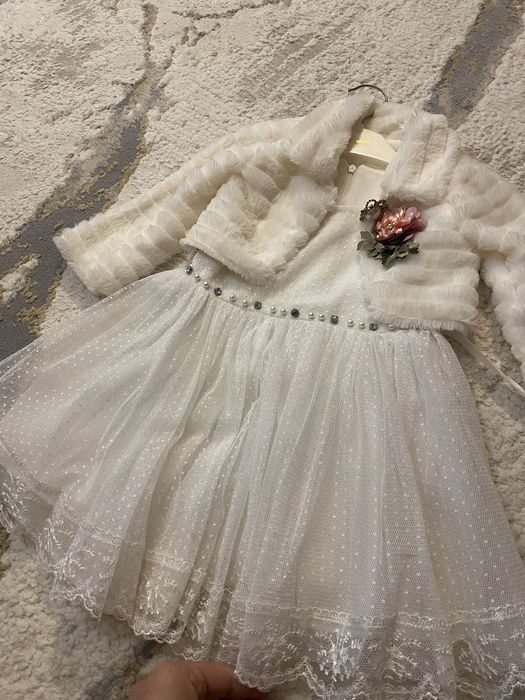 Детское платье белое