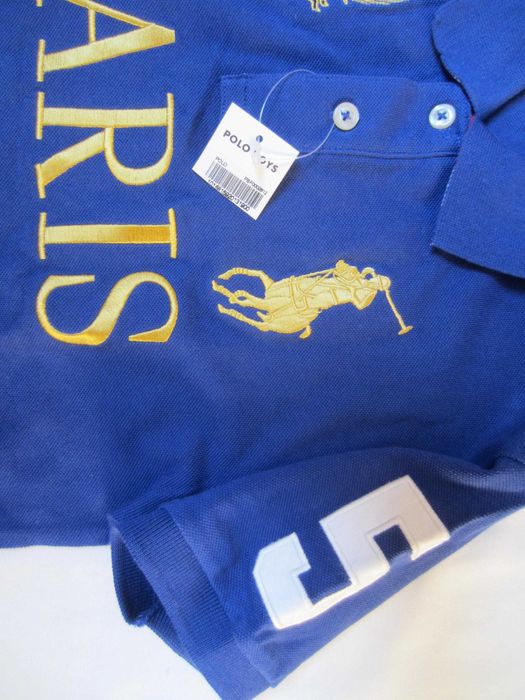 Tricou copil, Polo, masura 10 ani, 2 nasturi, bumbac, nou cu eticheta de carton