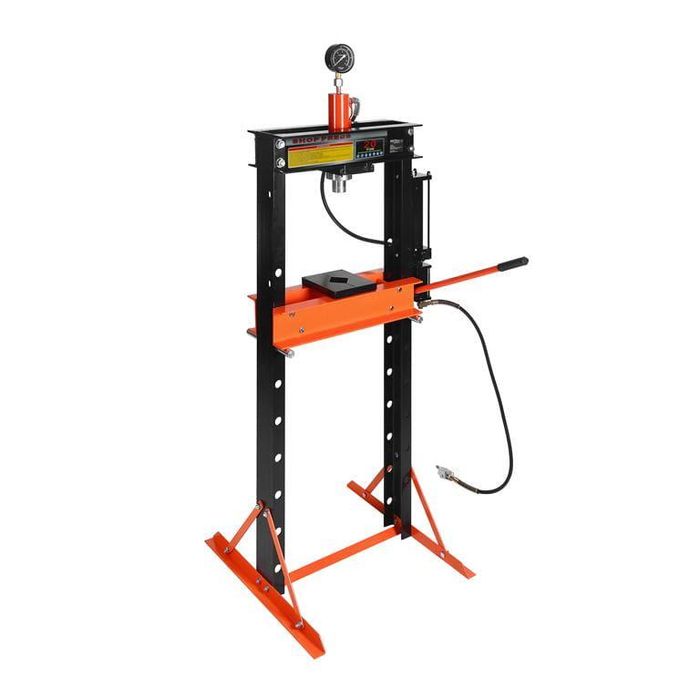 Presa hidraulica pneumatica 20 tone, cu piston glisant si manometru, 9