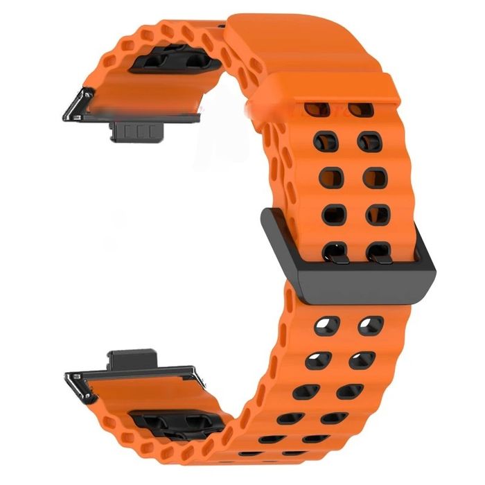 Huawei Watch Fit 3 4 4 Pro / MARINE Двуцветна силиконова каишка