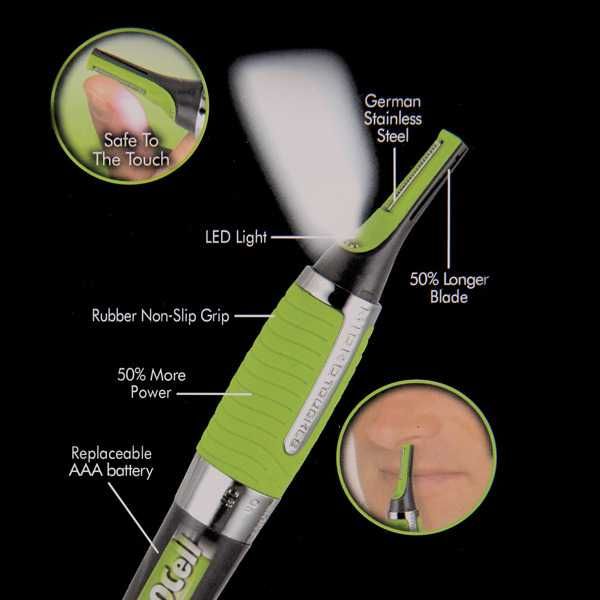 Тример мултифункционален за уши,нос,вежди,бакенбарди+преставки и четка