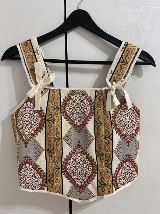 Тек корсет сары.