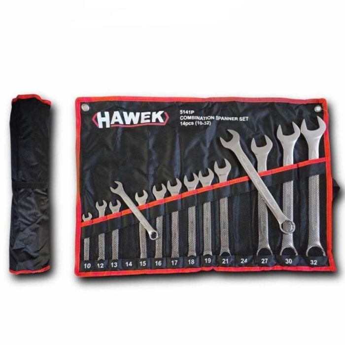 Комплект звездогаечни ключове 10 - 32 мм 14 части Hawek