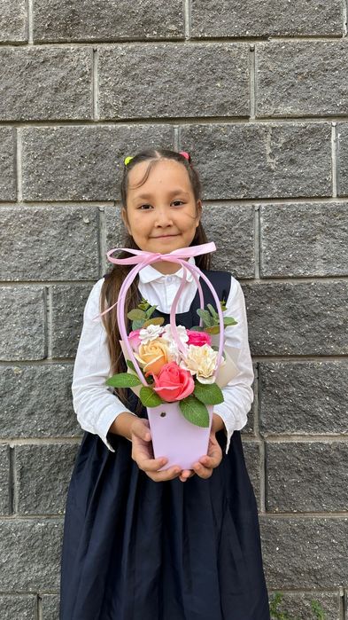 Букеты из мыльных роз