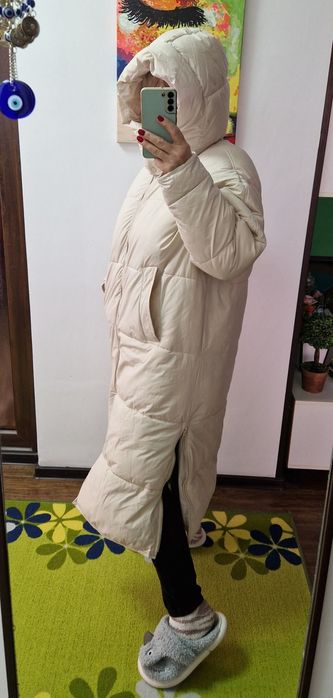 Zara Extralong puffer XL, Impecabil