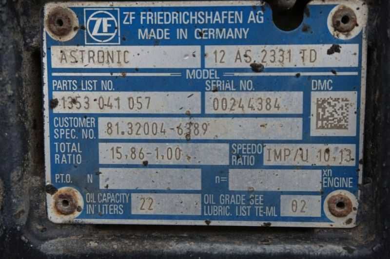 Cutie de viteze ZF 12AS2331DD+INT3 MAN TGX 2015 - Piese de schimb MAN