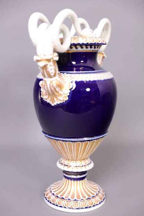 Meissen Майсен голяма кобалтово синя ваза 39см 1во качество 1930г.