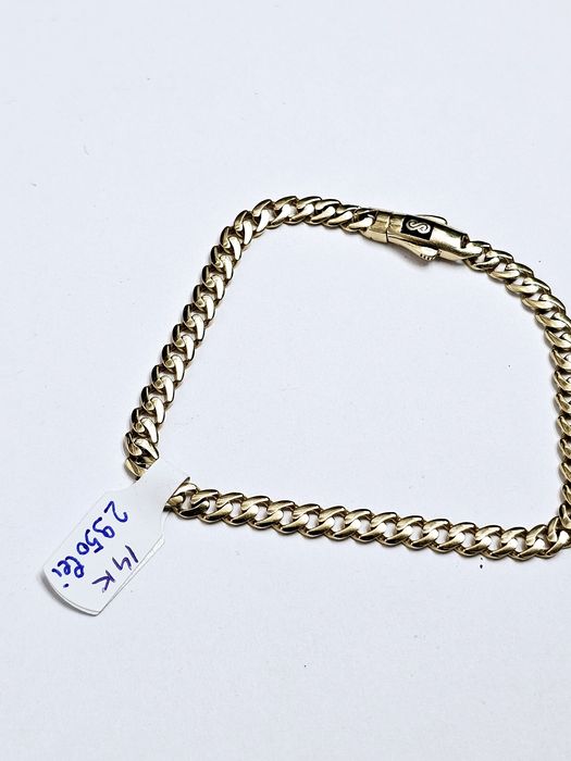 Vand bratara cuban din aur 14 k 5.64 g cod 912