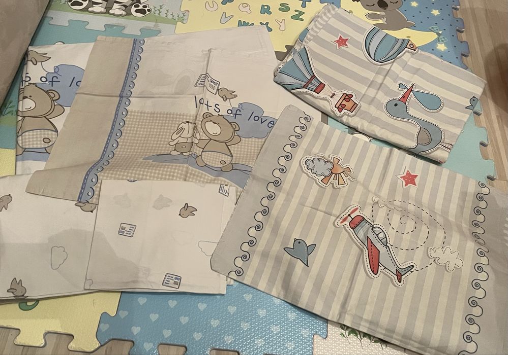 Бебешки спален комплект за легло/кошара 120/60 см