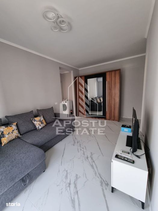 Apartament 2 camere, de inchiriat, centrala proprie, Giroc