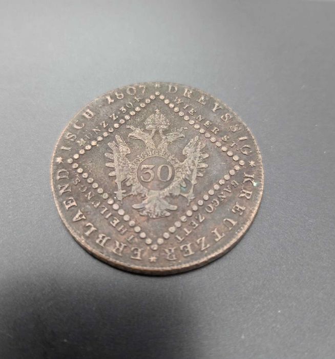 Moneda 30 Kreuzer - Austria