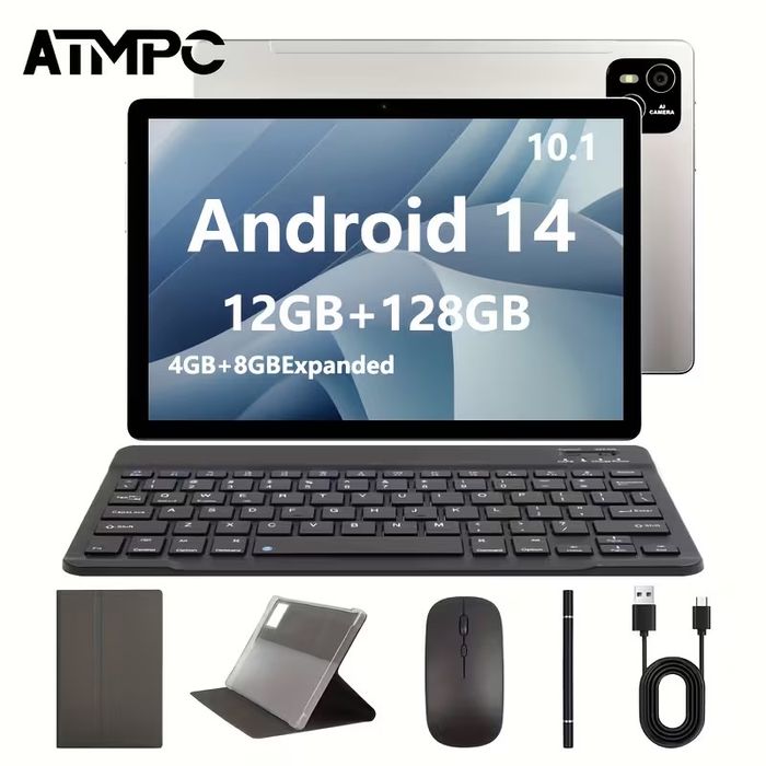 Tableta ATMPC 128GB, cu tastatura