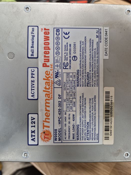 Componente calculator, sursa, ventilatoare/coolere, cabluri