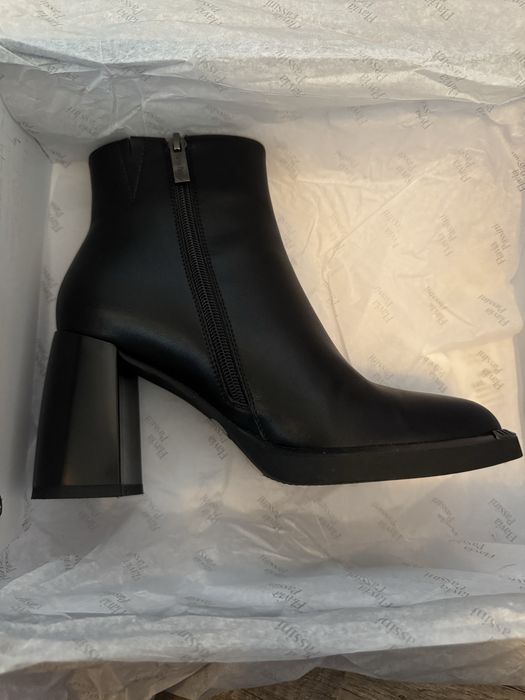 Botine negre din piele naturală, Flavia Passini, 36