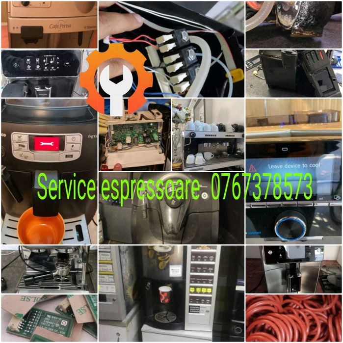 Repararatii Aparate Cafea Service Espressoare Saeco Philips DeLonghi