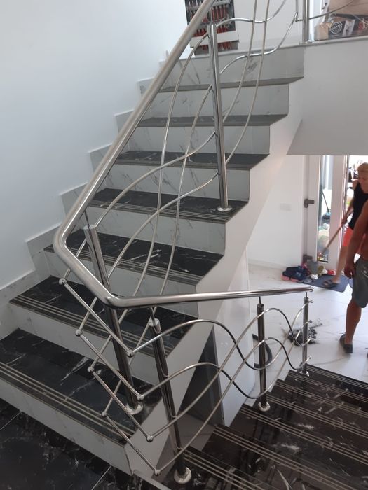 Balustrade inox.