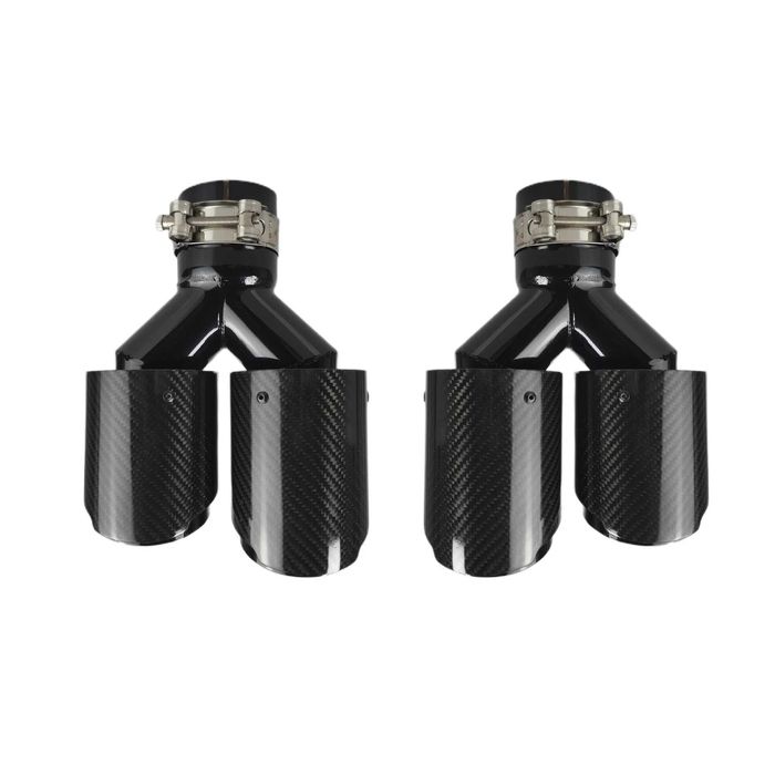 Tipsuri Duble Ornamente Evacuare Tips Inox 63mm AUDI BMW VW Universale