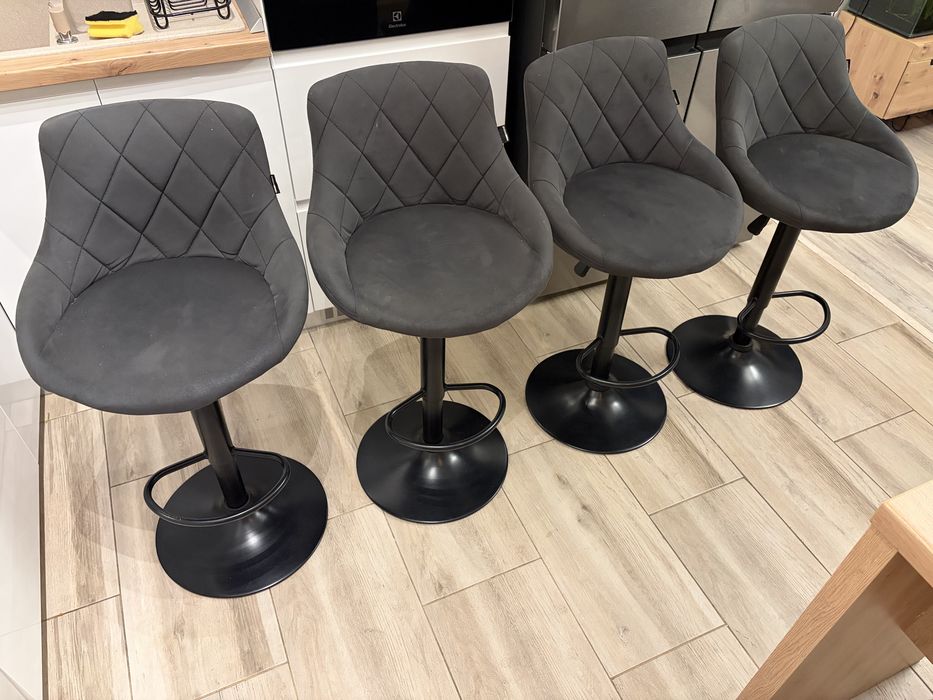 Scaune reglabile de bar | 4 bucati