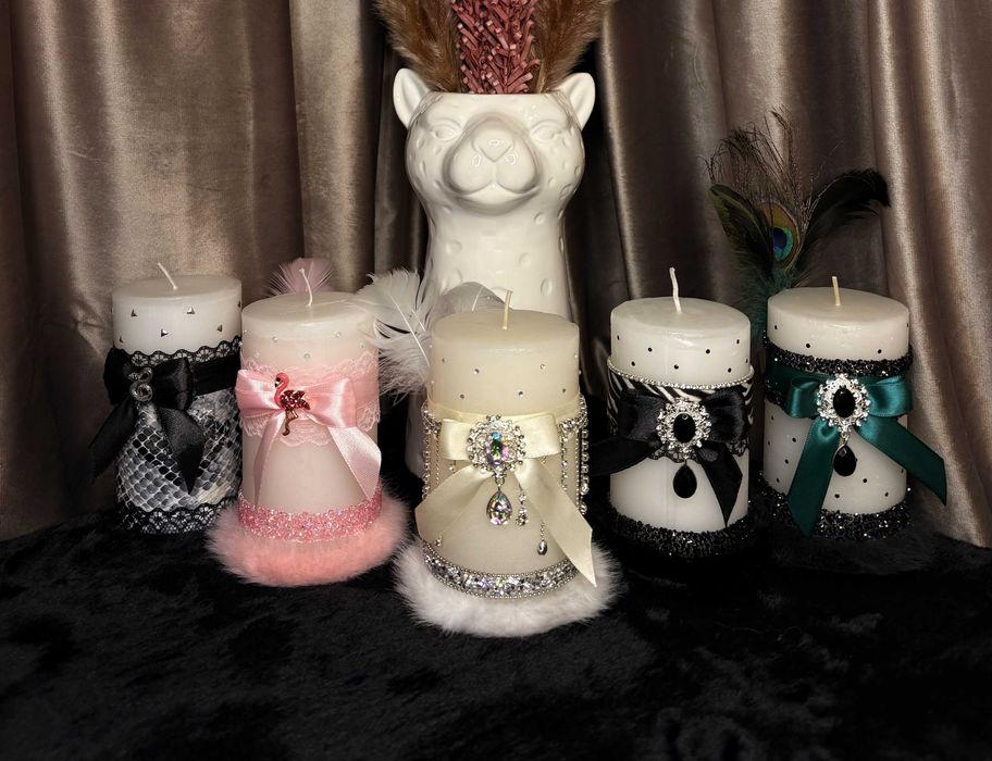 Уникални декоративни свещи – ръчно изработени, подходящи за подарък