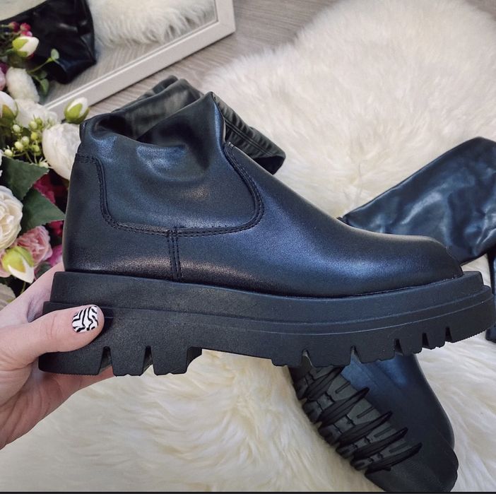 Новые сапоги 38 кожзам