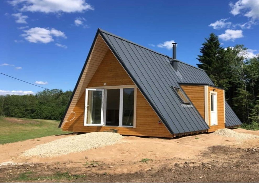 Сглобяеми Преместваеми Вили Жилищни Вила А образна -100м2 Кредит