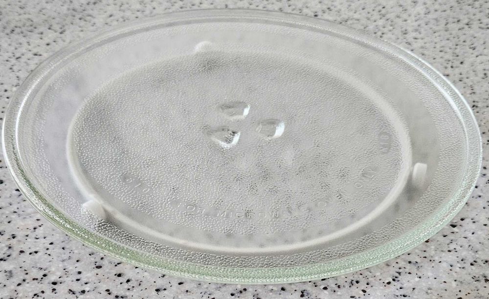 Farfurie sticla cuptor microunde + suport rotativ 3 rotite - 25.5cm