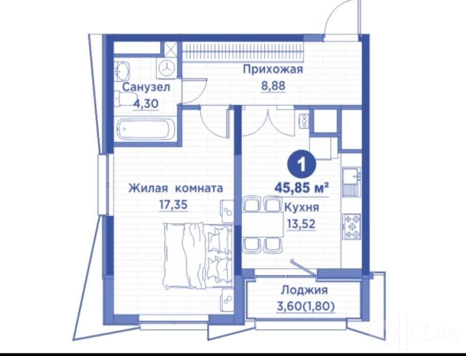 Regnum Plaza угловая планировка Murad Building