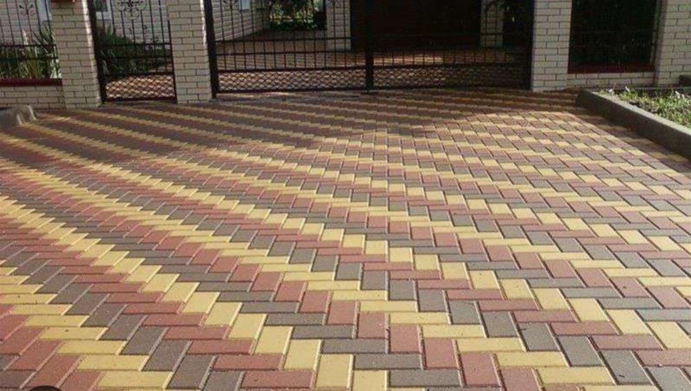 Укладка брусчатки