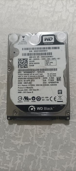 HDD 500GB faqat saqlash uchun