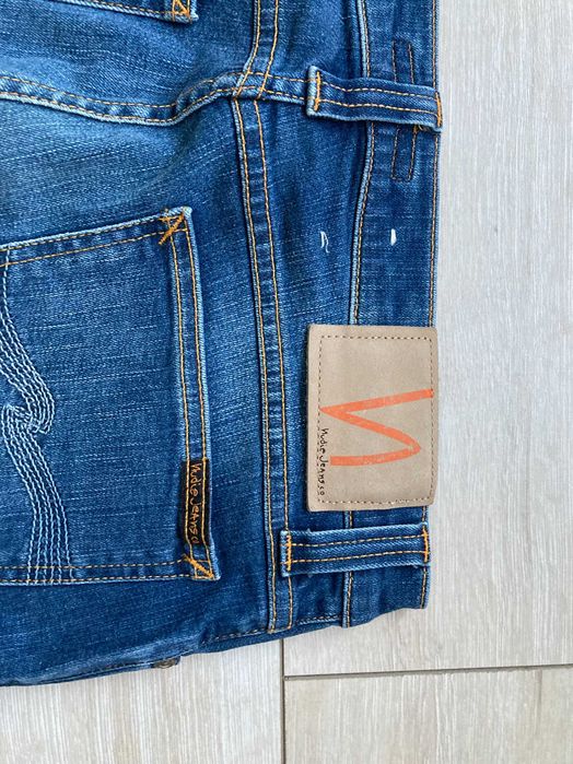 Nudie Tight Long John Bright Blue мъжки дънки размер W28 L34