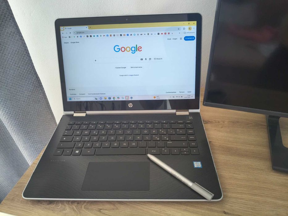 LAPTOP/TABLETA HP X360 touchscreen 14'',I3 7100U,8G DDR4, stylus,Windows 11 activat
