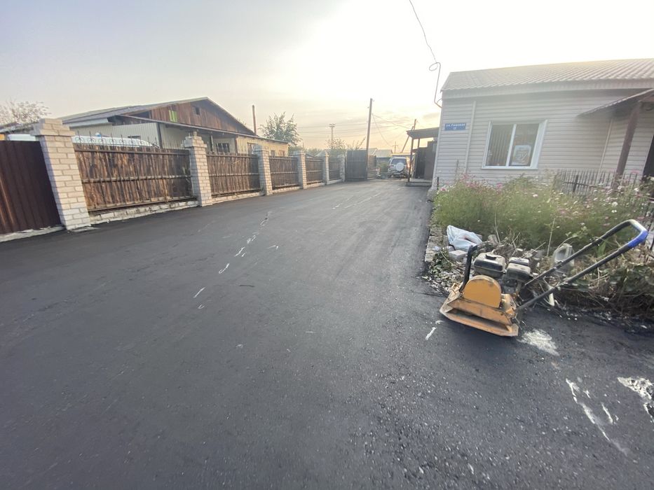 Укладка асфальта.