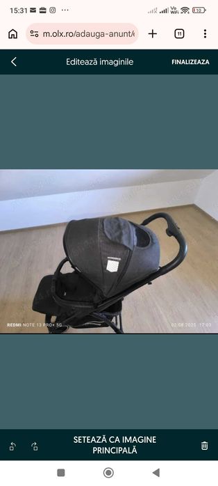 Cărucior Wunderkid Larcana gri