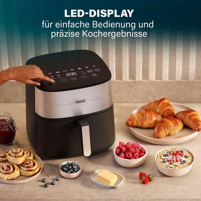 Friteuză cu aer cald Princess Dual Heat 8L XXL