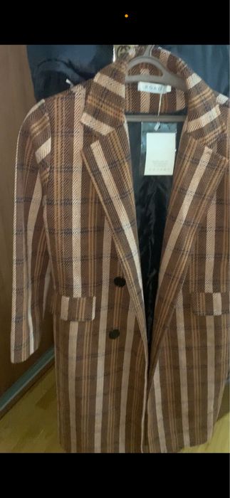 Пальто женское коричневое