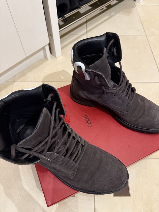 Мъжки боти естествена кожа HUGO BOSS