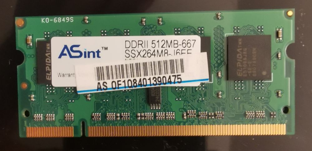 Memorie Ram 512MB DDR2 667MHZ sodimm