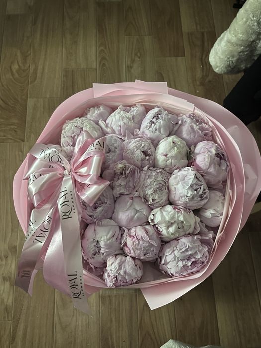 Пионы букет нежные