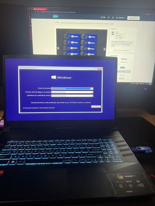 Stick USB Windows 10/11 +licenta permanenta sau Office 2016/2019/2021