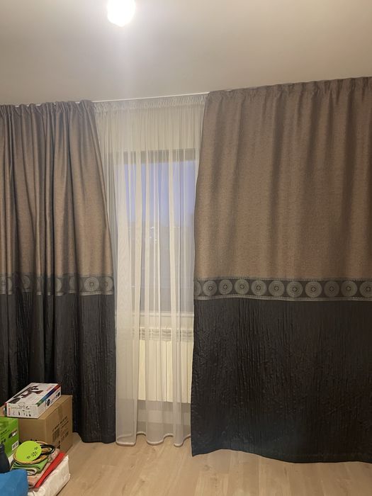 Плътни пердета и тюл, комплект